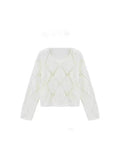 2025 Women's Lazy Knitwear - Hollow Bead Design Elegant Temperament Commuter Ice Silk