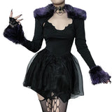 Sling Net Stitching Irregular Dress Women's 2024 Dark Wind New Fashion Slim