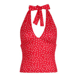 Cloth Forget Sweet Hot Storm Point Hanging Neck Smear Vest Hottie Design Wooden Ear Hem Repair Sling Sling