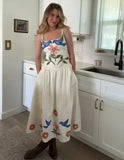 Summer New Women's Clothing Printing Fresh And Pure Temperament Waist