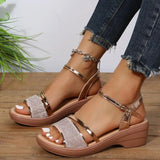 Zingj 2024 New Large Size Fish Mouth Women's Shoes Wedge Women's