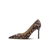 Women 2025 Spring And Autumn New Sexy Leopard Sharp Tip Fine And Stylish Light-Mouthed Single-Shoe