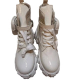 Fashion Pocket Mid-Clinity Thick Bottom Martin Boots Casual Big-Size