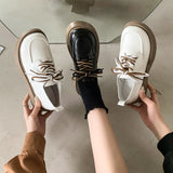 Shoes 2025 Autumn And Winter New British Wind Thick Sole With Round Head Small Leather Shoes Retro Fashion Single
