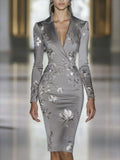 Women's Dress In Autumn And Winter 2025 Holiday Fashion Style And Printed