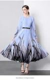 New Women's Dress Dress Oversized Dress Print 100 Folds T-Shirt With T-Shirt Holiday Casual