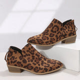 Coarse And Short-Skinned Boots Women's Sharp Tips And Zippered Velvet And Ankle Boots Women's Martin