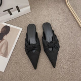 Toe Half Slippers for Women 2021 Summer New Fashion Outdoor Internet Hot Sandals Flat Pointed-Toe Mules