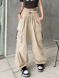 Y2K Baggy Parachute Cargo Pants with