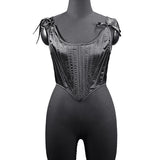 Fashion New Tiding Waist Vest Sexy Strapped Short Fish Bone Small Waist Vest