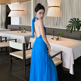 Zingj Shot French Sexy Elegant Senior Sense Temperament Seaside Vacation Wind Hanging Neck