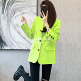 Zingj Spring And Autumn New Small Suit Jacket Female Hot Style Temperament Leisure Slim Show Thin Students Small Suit