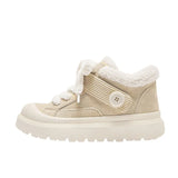Shoes Ugly Big Shoes Winter Thick Soles To Keep Warm Cotton Shoes Simple Short Boots Men And Women's Snow