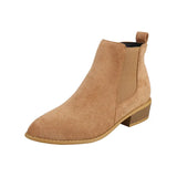Women's Boots New Square With Large Size Women's Boots Velvet Fashion Boots Side Zippered Tips Short
