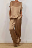 And Summer 2025 New Trendy Loose Shirt Broad Leg Trousers Casual