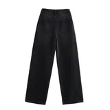 Women's INS Burst Fashion Double Trousers High-Rise