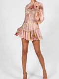 Women Fashion Summer Sexy Floral Flower Prom Celebrity Bodycon Clubwear Slim Mini Party Dress