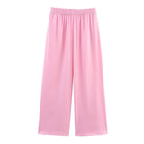 Women's 2025 Summer Drawstring Long-Sleeved Shirt + Casual Pants Set Women's