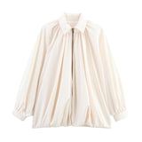 Women's Clothing 2025 Autumn Collar Long Sleeves Canopy Jacket Baseball Uniform Coat Women