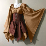 New Party Long-Sleeved Women's Renaissance Medieval Dress Festive