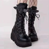 And Martin Boots 2025 New Large-Size Punk Style Handsome Mid-Sleest Boots
