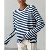 Knitted Striped Versatile Classic Retro Pullover