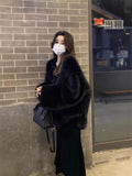 Imitation Fox Fur Wool Green Fur Coat Female Senior Feeling Super Good-Looking Hairy 2025 Autumn And Winter