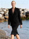 Fashion High-End Small Suit 2025 New Temperament Three-Dimensional Flowers Long-Sleeved Loose Suit Coat Female