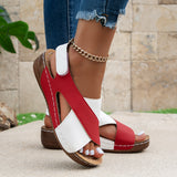 Sandals Women 25 Years Of Summer New Pine Cake Thick Soles With Skirts Casually Exposed Beach