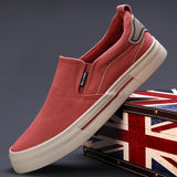 The Autumn Of 2025, The New Men's Shoes Casual Fashion Men's Canvas Shoes Daily Comfortable Flat Bottom Low-Top Shoes Men's Men's