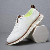 New Lightweight Lace Casual Men's Shoes Breathable Flying Woven Oleals Outdoor Sports Walking Shoes Men's Large