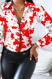 Long Sleeve Tops Women Blouse 2023 Spring Autumn New Cow Pattern Long Sleeve Dot Print Shirt Button Clothes Blusas