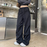 Zingj Straight Pants Female Spring And Autumn 2024 New Wide Leg Pants Summer Thin Loose Casual Cargo Pants