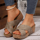 Slope And Slippers Women's 2025 Spring New Fashion Casual Slippers Light And Breathable Women's