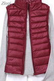 Winter women's Down Vest Fashion Female Sleeveless Coat Ladies Jacket Vest Warm Down Jacket for Women