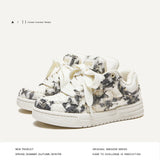 Shoes To Destroy The Wind Small Fragrant Breeze Bread Shoes Increase Wear-Resistant Low Help Men's Shoes Casual Shoes Men's And Women's