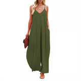 Wide Leg Trousers Women 2025 Summer New Solid-Colored Bag Casual