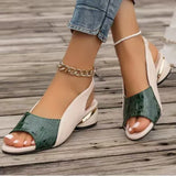Summer New Fish Mouth Cool Slippers Wearing Large Women's Shoes Sandals Women's Heel