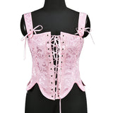 Autumn New Fashion Strap Fish Boned Deflower Petals Waist Corset Body Sleeveless Sexy