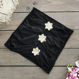 Solid-Colored Swimsuit Women's 2025 New Short Dress Two Sets Of Hollow Breast Swimsuit