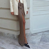 High Split Flower Maxi Skirt- Outfit
