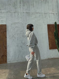 Basic Solid Hooded Tracksuit SetOutfit