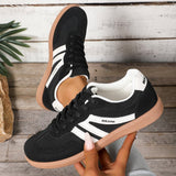 Shoes Women 2025 Autumn New Flat-Solt Sports Small White Shoes Retro Lace Casual