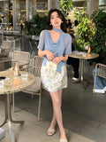 Xixi 13 Lines 2025 Spring New High Waist Half Skirt A Word Ass Short Skirt
