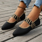Summer Large-Size Leisure Loose Flat Fly Weaving Women's Shoes One Foot Pedal Soft Sole Single