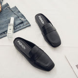 Half Slippers Women Wear Summer New Korean Version Of The Head Of The Lazy Muller Slippers Ladies