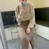 Zingj Undershirt With The 2024 Fall Women's Thin Loose New Round Collar Long-Sleeve