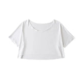 Zingj Trend Women's Wear Summer New Round-Neck Half-Sleeved T-Shirt Style Short Navel