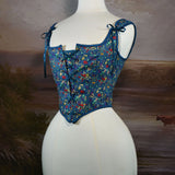 Strawberry Berry French Court After Strapped Corset Retro Bouquet Of Fish Bone