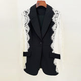 2025 New Star Fashion Repair A Buckle Bump Color Lace Spliced Suit